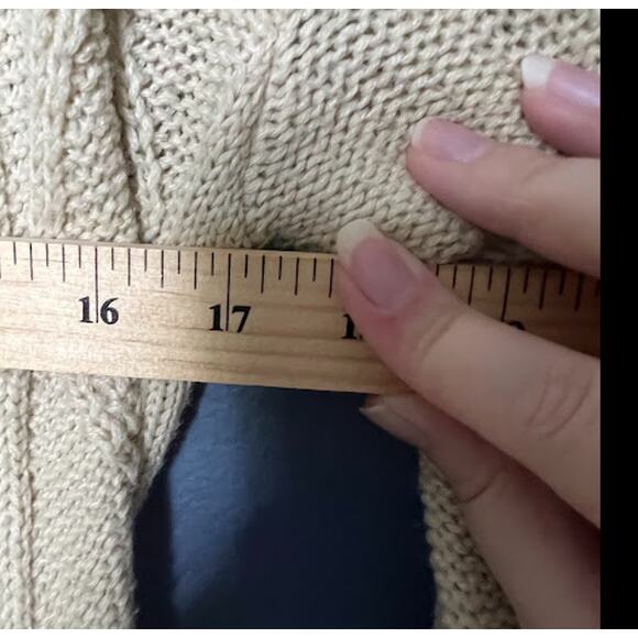 Knitwear Cardigan Women's Size Medium Oversized Asymmetrical Geometric Pattern - Picture 7 of 9